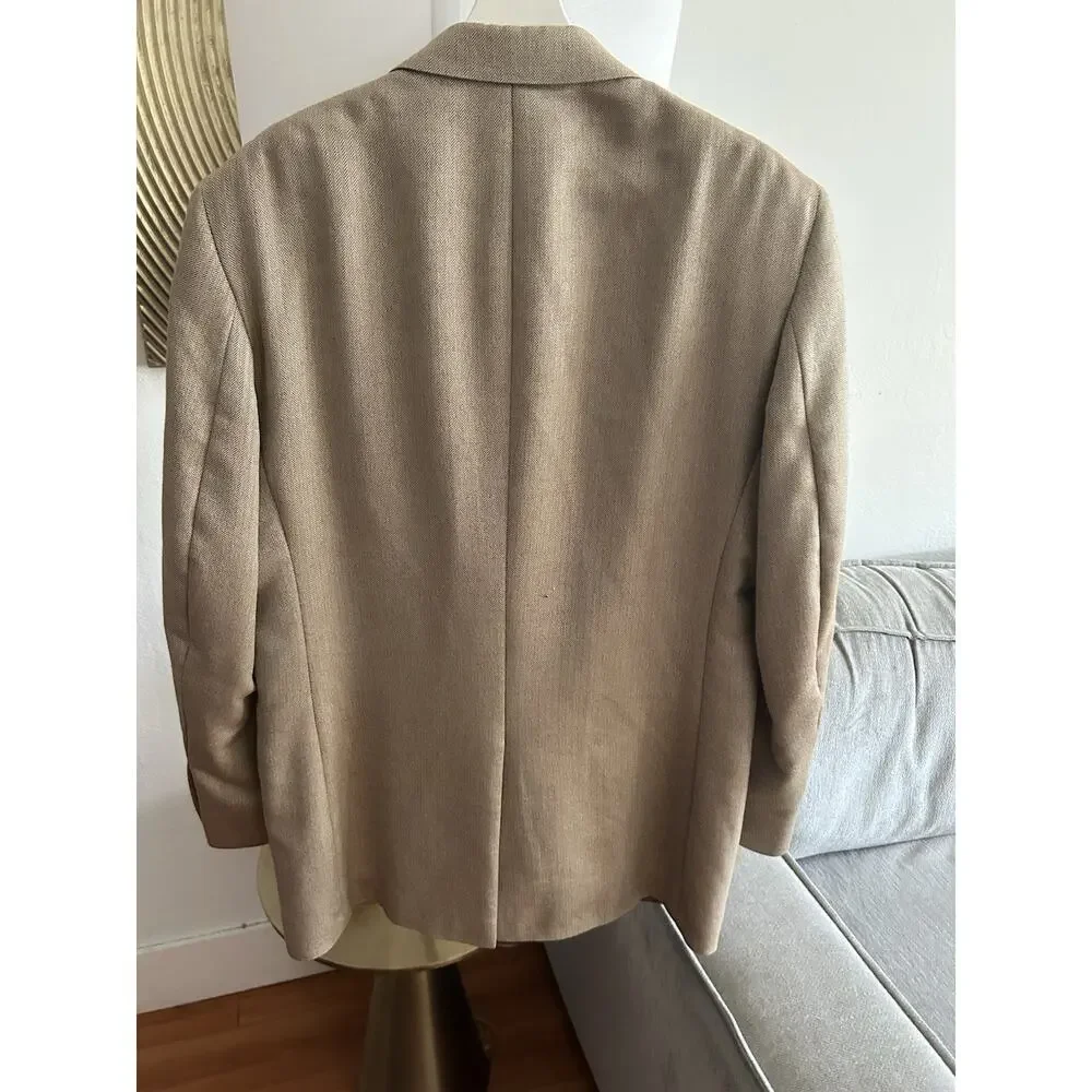 Jos. A. Bank Silk Camel Hair Blazer 42 L Sport Coat Preppy Luxury Old Money